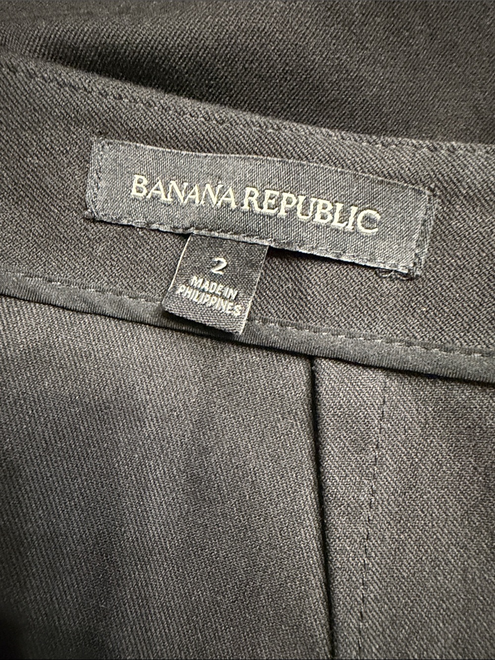 Banana Republic Black and White Diagonal Colorblock Pencil Skirt - Picture 3 of 5